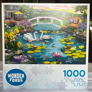 Ravensburger Wonder Forge PEACEFUL POND 1000 piece puzzle complete - Picture 1 of 1
