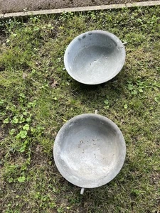 Planters / Hanging Basket / Herb Planter / Plant Pot/bird bath - TWO BOWLS - - Picture 1 of 6