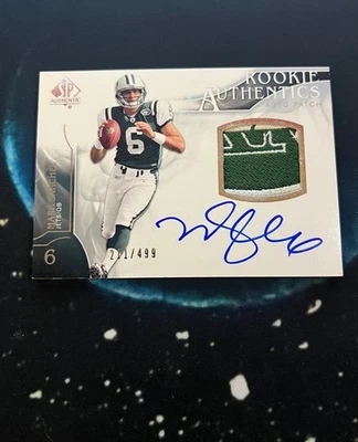 Mark Sanchez New York Jets 2009 SP Rookie Authentics Auto Autograph Patch /499 - Image 1 of 2