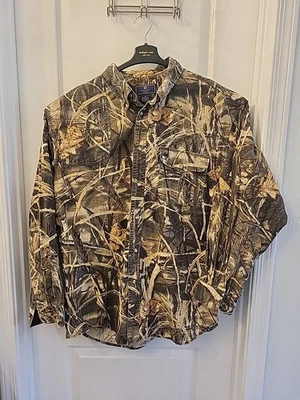 Size XL Vintage Beretta Advantage Max4 HD Camo Long Sleeve Button Down Shirt - Image 1 of 4
