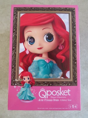 MIB Disney The Little Mermaid Ariel Princess Dress Glitter Q-Posket by Banpresto - Image 1 of 4
