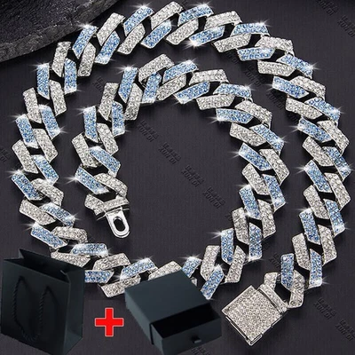 Nuevo collar pulsera de hip hop de acero inoxidable resistente cadena de eslabones cubanos para hombre Foto 1 de 4