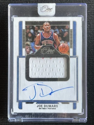 Joe Dumars 2022-23 Panini One and One Jersey Autographs /75 #JA-JOE - Image 1 of 2
