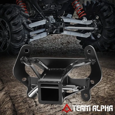 Se adapta a Can-Am Maverick 2013-2017 2" negro resistente acero receptor de enganche de remolque trasero Foto 1 de 4