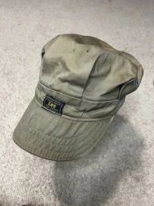 Cappello berretto vintage Lee cotone sanforizzato lavoro ingegnere ferroviario verde colore raro - Foto 1 di 10