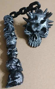 Totenkopf Krieger Streitkolben Grusel Halloween Kostüm Requisite - Bild 1 von 8