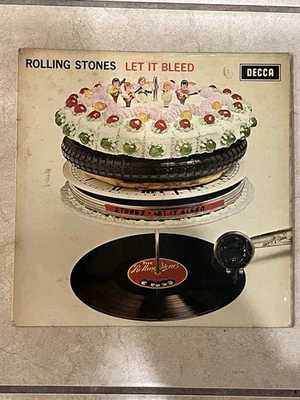The Rolling Stones Let It Bleed Vinyl LP 1969 ABKCO black and blue Classic Rock - Image 1 of 3