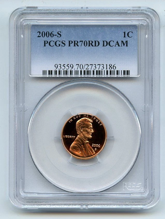 2006 S 1C Lincoln Cent PCGS PR70DCAM - Image 1 of 1