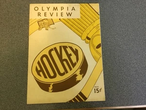 1939 HOCKEY DETROIT RED WINGS OLYMPIA REVIEW PROGRAM - Picture 1 of 3