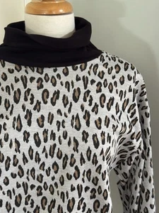 Jayson Brunsdon Womens Animal Print Jumper Size S Or 10 12 Knit Sweater Top - Picture 1 of 8
