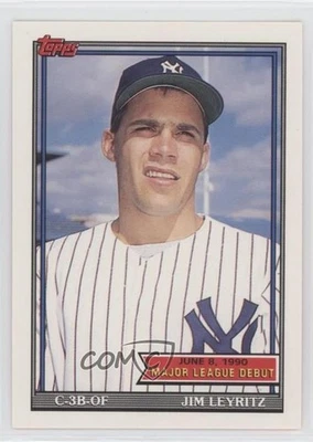 1990-91 Topps Major League Debut 1990 Box Set Jim Leyritz #89 Rookie RC - Image 1 of 2