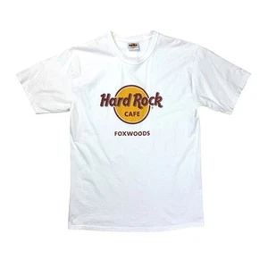 Vintage Hard Rock Cafe T-Shirt Foxwoods USA weiß Gr. M Kurzarm - Bild 1 von 5
