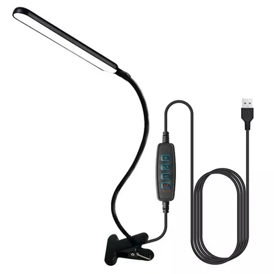 USB Reading Light Flexible LED Lamp Laptop Computer Clip On Bed Desk Table Light - Image 1 of 4
