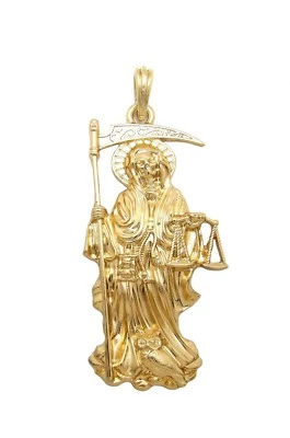 Santa Muerte Nuestra Señora de la Santa Muerte Colgante 24" Varios Collar Cadena XZP89 Foto 1 de 4