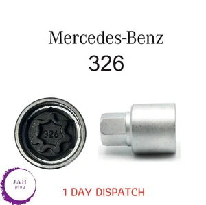 MERCEDES 17mm DADO RUOTA BLOCCO CHIAVE BULLONE DI SICUREZZA NUMERO 326 PRESA, WNLK, UK - Foto 1 di 6