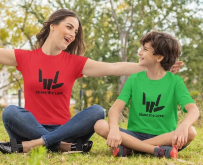 FRUIT OF THE LOOM Share The Love T shirt Inspired Youtuber Stephen Sharer Boys Girls Top. FREE P&P