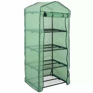 4 Tier Mini Portable Green House For Garden Yard Indoor Outdoor with PE Cover - Picture 1 of 9