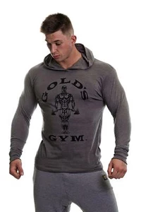 Golds Gym Muscle Joe Longsleeve Hoodie Herren Hellgrau Fitness Größe S-XXL - Bild 1 von 10