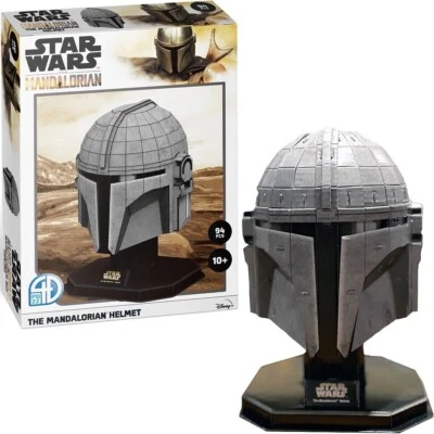 Star Wars Mandalorian Helmet 3D Model Puzzle Kit 94 Pcs 4D Cityscape