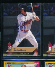 2010 Choice #7 Jordan Henry Kinston Indians Signed Autograph (CU3)