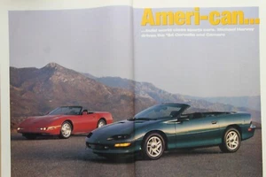 Original 1994 Autocar mag extracted Twin Test: CHEVROLET CORVETTE LT1 v CAMARO - Picture 1 of 2