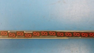 HEWLETT PACKARD (5 PC) HDSP-U213 Displays Segmented Module 1DIGIT 8LED Hi-Eff. Red CC 10-Pin DIP