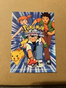 Pokemon Legends Holo CHECKLISTE 1999 Topps Der erste Film blaues Etikett Logo - Bild 1 von 2