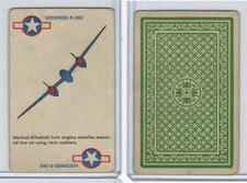 R112-8 Whitman Publishing, Card-O Squadron, 1942, Lockhead P-38E (Mark)