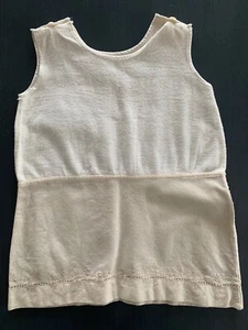 Vintage Baby White & Cream 2 Tone Handmade Felt Embroidered Jumper - Picture 1 of 4