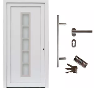 Haustüren kuporta Kunststoff Meridana weiß Nebeneingangstür Wohnungstür Keller - Bild 1 von 14