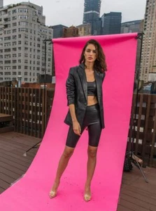 Chaqueta de Cuero BAGATELLE NEGRA TALLA PEQUEÑA Cierre Largo Botón NUEVO CON ETIQUETAS $350 - Imagen 1 de 12