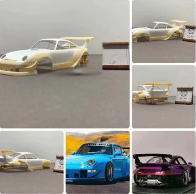 Wide Body Resin Kit for Porsche 911GT2-RWB Unpainted Model Toys 1/24th - Image 1 of 2