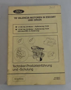 Manual de Taller Técnico Información Ford Escort/Orion ´89 Valenca-Motoren - Imagen 1 de 1