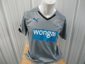 VINTAGE PUMA NEWCASTLE UNITED SEWN MEDIUM JERSEY 2014/15 AWAY KIT EPL PREOWNED - Picture 1 of 12
