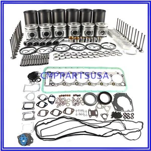 6HK1 6HK1T Engine Rebuild Kit w/ Valves for Hitachi ZX330 Case CX290B Excavator - Picture 1 of 9