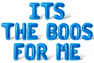ITS THE BOOS FOR ME Letter Balloon Banner - Halloween Party Supply Decorations - Picture 1 of 55