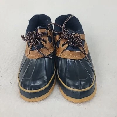 De Colección Zapatos Deportivos Mujer 9 Azul Marrón Aislado Tobillo Lluvia Pato Botas Jardín Foto 1 de 4