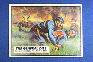 1962 Topps Civil War News - #62 "The General Dies" - Ex Condition