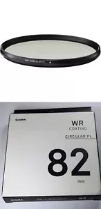 Sigma 82mm WR (Water Repellent) Cir Polarizing Polarizer Lens Filter CPL AFH9C0 - Picture 1 of 9