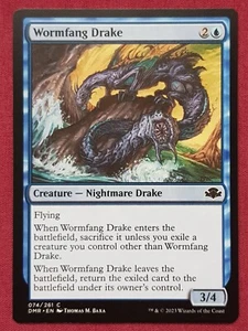 Magic The Gathering DOMINARIA REMASTERED WORMFANG DRAKE blue card MTG - Bild 1 von 2
