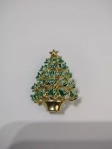Ciondolo albero di Natale verde e oro - Foto 1 di 5