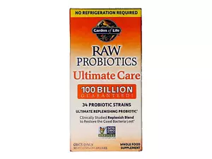 GARDEN OF LIFE RAW PROBIOTICS ULTIMATE CARE 100 BILLION 30 CAPSULES EXP. 04/26 - Picture 1 of 4