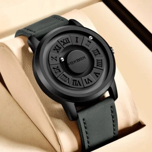 Men Watch Quartz Scrolling Bead Magne 3ATM Waterproof Sport Boy Wristwatch Gift - Picture 1 of 9