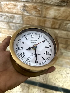 4'' Brass Antique Ship Wall Clock Nautical Maritime Royal Gimble Clock Decor - Picture 1 of 8
