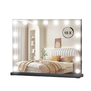 LED Hollywood Makeup Mirror Large Vanity Light Mirror with Dimmable LED Bulbs - Picture 1 of 14