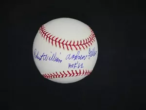 "BOB" ROBERT WILLIAM ANDREW FELLER - FULL NAME SIGNED OMLB BASEBALL - PSA COA - Picture 1 of 7