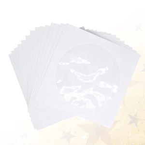 100 Pcs CD Package Environmental Protection DVD Paper Case Transparent Window - Afbeelding 1 van 12