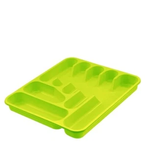 PORTAPOSATE PORTA POSATE GRANDE COLORE LIME 37,5X41,5XH4,5 CM DA CASSETTO - Foto 1 di 1