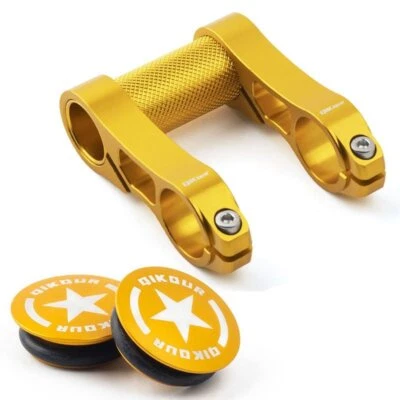 Barras extendidas de doble abrazadera de aluminio 58 mm aptas para manillar de bicicleta plegable de 25,4 mm Foto 1 de 4