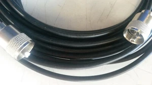 PL ANTENA KABEL POŁĄCZENIOWY 10m czarny wtyczka na wtyczkę amatorski + CB-RADIO - Zdjęcie 1 z 2
